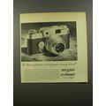 1954 Argus C-4 Camera Ad - The finest compliment a photographer can pay himself