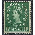 1957 SG563 1 1/2d Green Wilding with Graphite L...