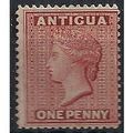 Antigua 1885 SG25 1d Carmine-Red Wmk Crown CA M...