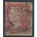 1858 SG43 1d Red Plate 84 Good Used "KB"