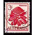 Australia 1959 Flowers 3/- Used Stamp