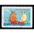 Australia 1996 Books 45c Used P&S Stamp. Who Sa...