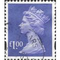 GB, Queen Elizabeth Machin, Ellipse, mauve 1995...
