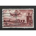 EGYPT 1953 AIR 5M BROWN DOUGLAS DAKOTA OVER DEL...