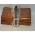 New Women’s Green & Gold Crystal Bezel Dress Watch