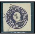 Used U437b 2c George Washington Fine Cut Square...