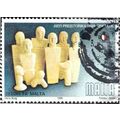 MALTA, Carved Figures from Skorba, blue-black 1...