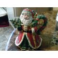 Santa ceramic pitcher multicolor