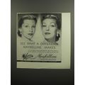 1952 Maybelline Cosmetics Ad - See what a difference Maybelline makes