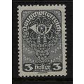 AUSTRIA 1919 POST HORN 3H GREY SG 336 M MINT