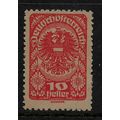 AUSTRIA 1919 REPUBLICAN ARMS 10H RED SG 340 M MINT