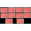 Q1, Mint NH F-VF+ WHOLESALE GROUP OF Ten Parcel...