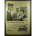 1954 Ronson Melrose Table Cigarette Lighter Ad - How to give like a King