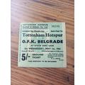 1963 European Cup Winners Cup Semi Final Ticket...