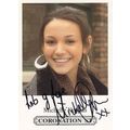 Michelle Keegan Coronation Street RARE Hand Sig...