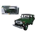 Toyota FJ40 Dark Green with White Top 1/24 Diec...