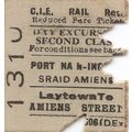 C.I.E. Edmondson Ticket - Laytown to Dublin Ami...