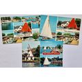 Postcards Norfolk Broads multiviews x3. Job lot