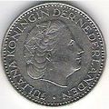 PAYS BAS 1 Gulden 1968