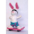 BEACH BUNNIES ' Bunny on skateboard ' figure (1...