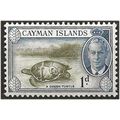 Cayman Islands 1950 SG137 1d Olive-Green & Deep...