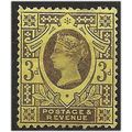 1887 SG202 3d Purple/Yellow Mounted Mint . .. .