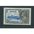 gibraltar stamps silver jubilee hm 2d value sg1...