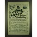 1907 Libby's Christmas Plum Pudding Ad