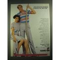 1984 Hang Ten Fashion Ad - Our Status Symbol is Built In, Not On