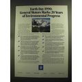 1990 General Motors Ad - Environmental Progress