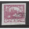 CZECHOSLOVAKIA 1918 3H MAUVE H RADCANY PRAGUE I...