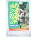 1994 programme Burscough v. Congleton Town, FA ...