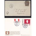 Palmpex 82 Barred Z Cancellation Stamp 2x Postc...