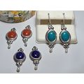 Lapis, Carnelian, Turquoise & Pearl interchange...