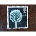 1987 GB Flower Photographs 22p Globe Thistle fi...