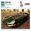 Collectors Club card. Classic Cars. Jaguar E-Ty...