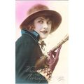 CARTE POSTALE - MODE - FEMME A CHAPEAU - REF 73