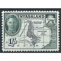Nyasaland 1945 SG152 1/- Indigo & Deep Green Mo...