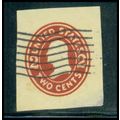 Used U412 2c George Washington Fine Cut Square ...