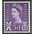 SG S7v: 3d. deep lilac Scotland Regional: Queen...