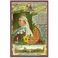 Art QUEEN VICTORIA Four Generations Postcard (M...