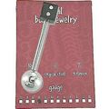 Barbell Black Dice Bead 14g/13mm Lg/6mm-Bl 316L...