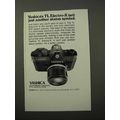 1972 Yashica TL Electro-X Camera Ad - Status Symbol