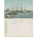 Charleston Harbor Ship Original Vintage RPPC fr...