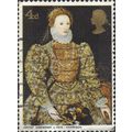 GB, Queen Elizabeth I, brown 1968, 4d