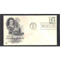 FDC Art Craft 1858 18c George Mason (Cachet-U/A...