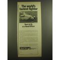 1967 British Royal Navy Ad - The world's fastest fighter yours to fly