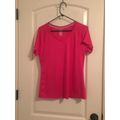 Danskin Now Women's Pink Athletic Short Sleeve ...