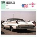 Collectors Club card. Classic Cars. Chrysler 300F