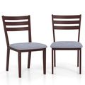 Set of 2 Modern Farmhouse Solid Wood Dining Cha...